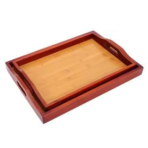 Plateau de service décoratif en bois élégant pour la réception de fêtes - Product Image 6