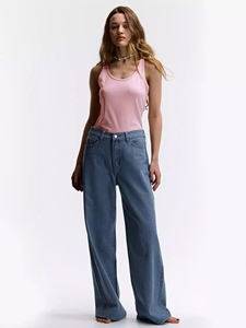 Women's Pink Cotton Spandex Tank <b>Top</b> Slim Fit Sleeveless Basic Layering <b>Top</b> Wholesale Custom Logo Plain Blank <b>Tops</b> For Women - Product Image 2