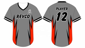 Jersey de béisbol para hombre, camiseta transpirable, ropa de calle de Hip Hop, jersey de sublimación de béisbol con manga corta - Product Image 4