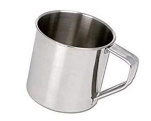 Taza Multiusos de Acero Inoxidable para Servir Té y Café - 450 ml Plateada - Product Image 2