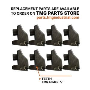 Trinciatrice Forestale per Escavatore da 30 Pollici, per Caricatori da 6-10 Tonnellate, Motore Idraulico a Pistone, Capacità di Taglio 4 Pollici, Macchinario Forestale TMG EFM80 - Product Image 4