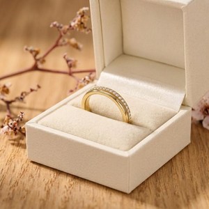 One Side Round Brilliant Cut Diamond Engagement Ring 0.20ct Set 10K 14K 18K Solid Gold Stacking Wedding Band Bridal Ring - Product Image 2