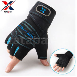 Custom Professional Half-Finger Lightweight Breathable Fitness Gloves Adjustable Anti-Slip Polyester <b>Weight</b> Lifting Gym Use - Product Image 4