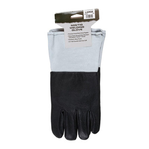 Guantes de Soldadura TIG de Cuero Vacuno Negro de Alto Rendimiento y Cuero de Vaca Reforzado, Protección para Manos, Resistentes al Fuego y Duraderos - Product Image 3