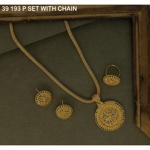 Fashion Pendant Necklace Gold-Plated Necklace for Women <b>Wedding</b> Jewelry Luxury Earrings Necklace Jewelry Set for Woman Jewelry - Product Image 1