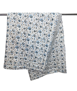 Printed Cotton <b>Quilt</b> Classic Floral Pattern All-Season Home Hotel Use Breathable Handmade Reversible Skin Friendly Woven Blanket - Product Image 3