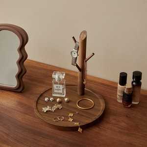 Présentoir à bijoux en bois naturel pour colliers et bracelets, organisateur d'accessoires pour comptoir de cuisine ou coiffeuse - Product Image 3