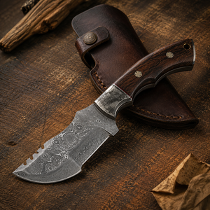Couteau de chef en acier Damas forgé à la main, personnalisé, service OEM, couteau de cuisine Tracker, service OEM, couteau léger - Product Image 2