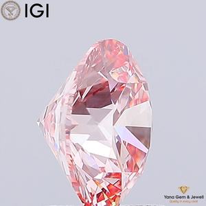เพชร CVD ที่ได้รับการรับรองจาก IGI ขนาด 8.09 มม. รูปทรงกลม น้ำหนัก 2.00 กะรัต ความสะอาดระดับ VVS2 สีชมพูสดใสแฟนซี สำหรับแหวนเพชรเม็ดเดี่ยวสุดหรู - Product Image 5