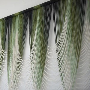 Décoration murale en macramé géométrique abstrait, thème nature bohème, forme irrégulière, décoration intérieure pour salon, emballage en une seule pièce - Product Image 4