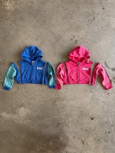 Custom Kids Zip Up Hoodie Detachable Sleeve Hooded Sweatshirt Cotton Fleece <b>Rhinestone</b> <b>Jacket</b> for Girls Boys OEM ODMCustom Kids - Product Image 1