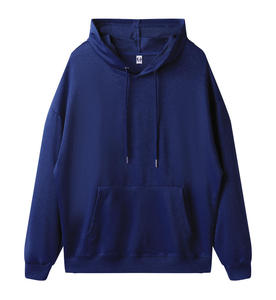 Sweat-shirt en coton tricoté décontracté pour homme, coupe oversize, noir, avec logo blanc imprimé au dos, pour l'automne - Product Image 4