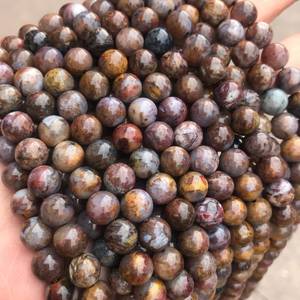 Pietersite naturelle marron/grise, pierre précieuse facettée et lisse, brin complet de 15 pouces, vente en gros pour la fabrication de bijoux, certifiée IGI ZUBEDA - Product Image 3