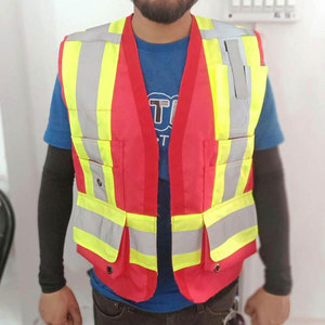 Breathable <b>Safety</b> Vest High Vis <b>Safety</b> Vest Soft Fabric Work Wear <b>Safety</b> Vest Wholesale Supply - Product Image 1