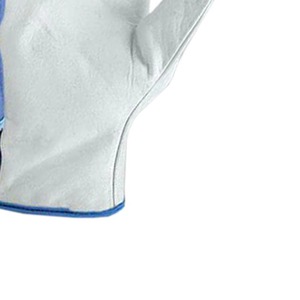 Gants de sécurité en coton bleu et blanc, longueur poignet, respirants, pour le sport et l'extérieur, style uni, printemps-automne - Product Image 2