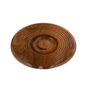 Plat à gratin en bois marron foncé fait main, design standard, avec couvercle en bois, grande taille 20 cm, le plus vendu, écologique, compatible lave-vaisselle - Product Image 3