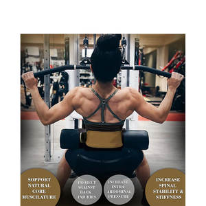 เข็มขัดยกน้ำหนักหนังวัว ดีไซน์ปรับแต่งได้ สวมใส่สบาย เข็มขัดพาวเวอร์ลิฟติ้งบุหนา 4 นิ้ว - Product Image 5