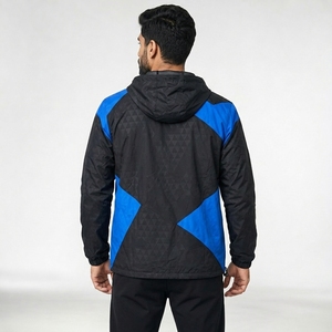 Ropa Casual para Entrenamiento al Aire Libre con Chaqueta Cortavientos Impermeable para Hombre OEM, Prenda Exterior Ligera de Poliéster, Transpirable y Resistente al Viento - Product Image 2