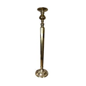 Candelabros de Latón Macizo de Primera Calidad, Acabado Dorado, Portavelas Decorativos para Centro de Mesa y Decoración de Mesa, Soporte de Metal para Velas - Product Image 1