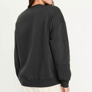 Sudadera Corta de Moda Premium para Mujer OEM, Color Sólido, Manga Larga, Informal, para Invierno, Uso al Aire Libre, 100% Algodón - Product Image 2