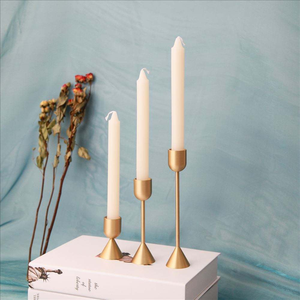 ชุดเชิงเทียนสีทองสีดำสำหรับงานแต่งงานเชิงเทียนทองเหลือง - Product Image 4