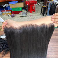 Film invisible pas cher, fermeture en dentelle HD 2x6 4x4 5x5 6x6, frontal en dentelle HD 13x4 13x6, cheveux vierges vietnamiens pour perruques à dentelle frontale