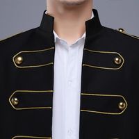 Veste Longue Rétro Blanche Sur Mesure, Costume de la Renaissance, Uniforme de Cérémonie pour Hommes