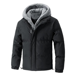 Veste respirante, manteau d'hiver épais doublé de polaire, vêtement d'extérieur décontracté à fermeture éclair - Product Image 1