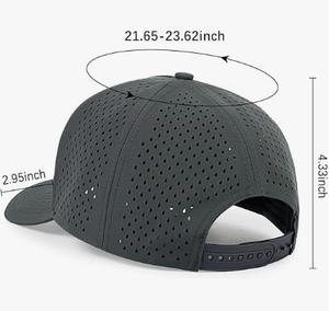 Custom Laser Perforated <b>Waterproof</b> Golf Trucker <b>Hat</b> With Embroidery Breathable Sport Baseball Cap Custom Logo Outdoor Sports - Product Image 5