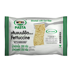 Fettuccine Instantáneo de Fibra de Avena Thaifex MOKI con Konjac, Caja/Bolsa de 200g, Sin Azúcar, Alto en Fibra Dietética, Cocción en 2 Minutos, KETO, Sin Gluten - Product Image 1
