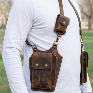 VIBE SEWN Soft Full Grain Leather Shoulder Holster Bag 25L Waterproof Camouflage Pattern Durable Craftsmanship Customized Colors - Product Image 4