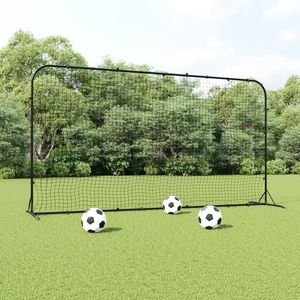 Filet de rebond de football en HDPE noir 144,1''x35,4''x72'' pour entraînement - Product Image 1