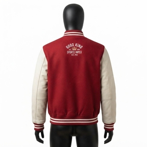 เสื้อแจ็คเก็ตหนังคุณภาพสูง แห้งเร็ว สไตล์ Letterman สำหรับใส่เดินเล่นกลางแจ้ง หรือใส่แบบ Varsity - Product Image 3
