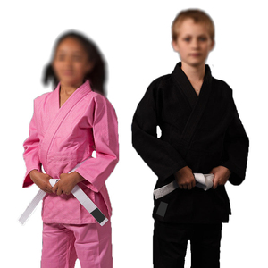 Tenues d'arts martiaux personnalisées, ensembles d'uniformes de judo pour enfants, taille enfant, haute qualité, 100% coton extensible, respirant, dernier design, commande en gros - Product Image 3
