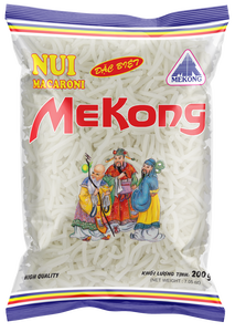 Macaroni en coquille de riz blanc 200g sans gluten, faible teneur en sodium, pâtes de riz raffinées, cuisson instantanée, fournisseur OEM ODM Vietnam - Product Image 3