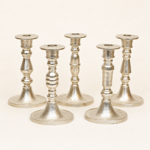 Ensemble de bougeoirs de luxe en acier inoxydable faits à la main, écologiques, modernes et décoratifs, pour la maison, les mariages, la décoration de table, cadeau - Product Image 1