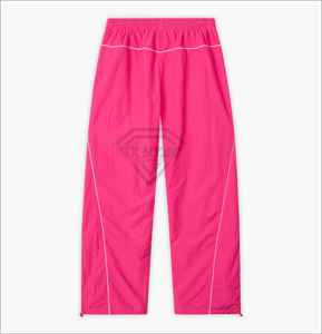 Conjunto Deportivo Premium Rosa para Hombre, Chaqueta Cortavientos Personalizada con Diseño de Ribetes, Pantalones Jogger, Fabricante de Ropa OEM, Venta al Por Mayor - Product Image 5