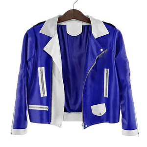 Vêtements de sororité grecque personnalisés ZPB, veste en simili cuir pour femmes avec logo grec brodé, style Marlin Brando, pour les acheteurs en gros B2B - Product Image 1