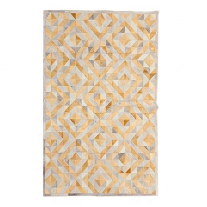 Tapis artisanal en cuir de vachette vert foncé, tapis en cuir véritable pour la décoration intérieure, tapis en cuir de vachette pour le bureau - Product Image 5