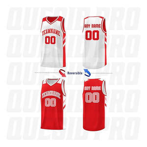 Maillots de basket personnalisés par sublimation, haute qualité, séchage rapide, uniformes de basket pour jeunes, logo d'équipe, maillot de basket - Product Image 2