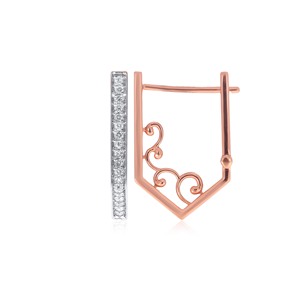 Pendientes de barra largos y rectangulares de lujo con diamantes cultivados en laboratorio, corte brillante redondo, para mujer - Product Image 3
