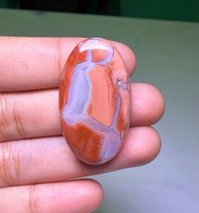 Cabochon en Agate Coton Naturel de Haute Qualité, Pierre Précieuse en Vrac pour la Fabrication de Bijoux - Product Image 1