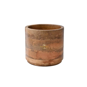 Pot de plante décoratif en bois pour usage intérieur, rehaussant les présentations de plantes avec des matériaux chaleureux et durables - Product Image 5