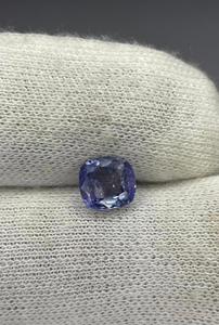 Zafiro Azul Violeta Natural, Corte Cojín, Tratado Térmicamente, 1.75 Quilates, 7mm Aprox., Zafiro de Minas de Ceilán para Joyería - Product Image 3