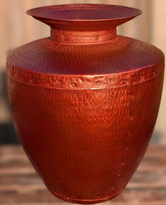 Vases à fleurs en métal faits à la main, décorations en poterie brute, style Art déco, accessoires de décoration d'intérieur pour table de salon - Product Image 3