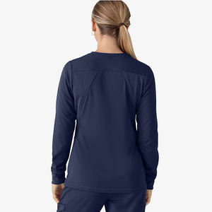 Blouse de laboratoire unisexe/damier à col rond, fermeture éclair intégrale, coupe ajustée, multi-poches, haute qualité, pour l'hiver, vente en gros, très demandée - Product Image 4