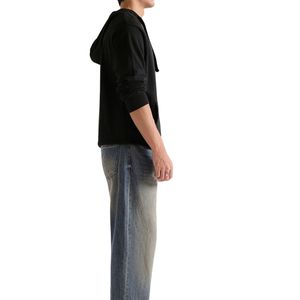 Custom Pullover Hoodie Men Heavyweight Cotton Fleece Sweatshirt OEM ODM Streetwear Apparel Manufacturer Supplier - Product Image 2