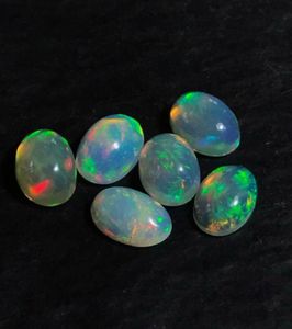 Opale africaine naturelle multi-feu, opale d'Éthiopie, cabochon. - Product Image 3