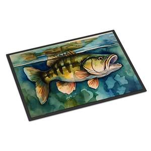 Felpudo de diseño de bajo de boca pequeña, antideslizante, lavable, de pila baja, para interiores/exteriores, 24H X 36W para entrada - Product Image 1