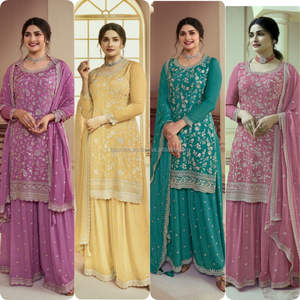 Lanzamiento De 3 Pices Ready Made Kurti-Plazzo Con Dupatta - Product Image 6